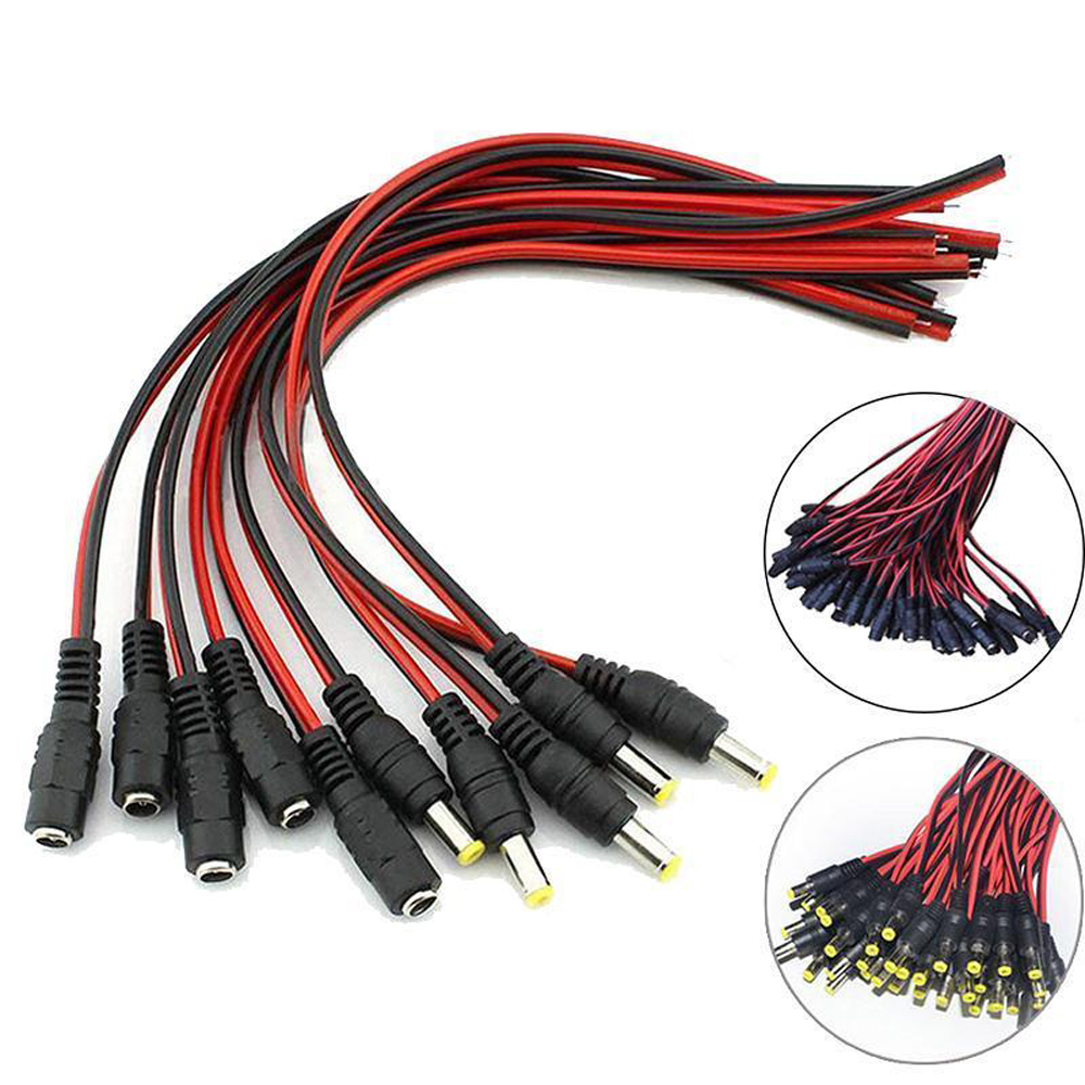 10//20x DC Hohlstecker oder Buchse 5,5 x 2,1 mit Anschlusskabel Steckverbinder