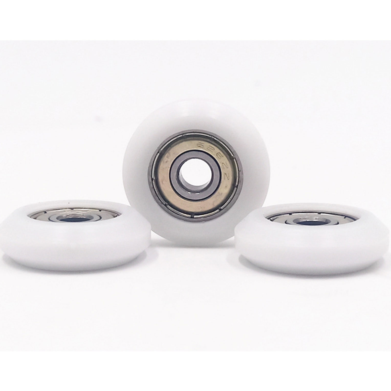 2020 Nylon Plastic Carbon Steel Pulley Wheels Groove Ball Bearings