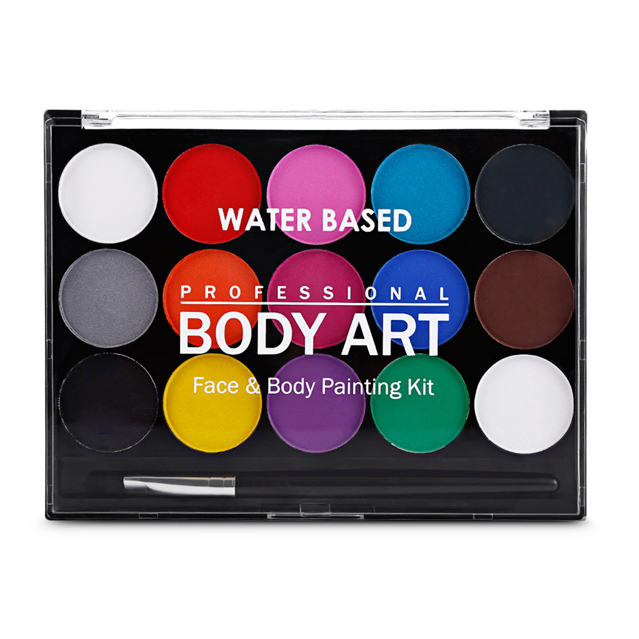 15 Colours Face & Body Paint Professional Palettes Set Pigments Make Up