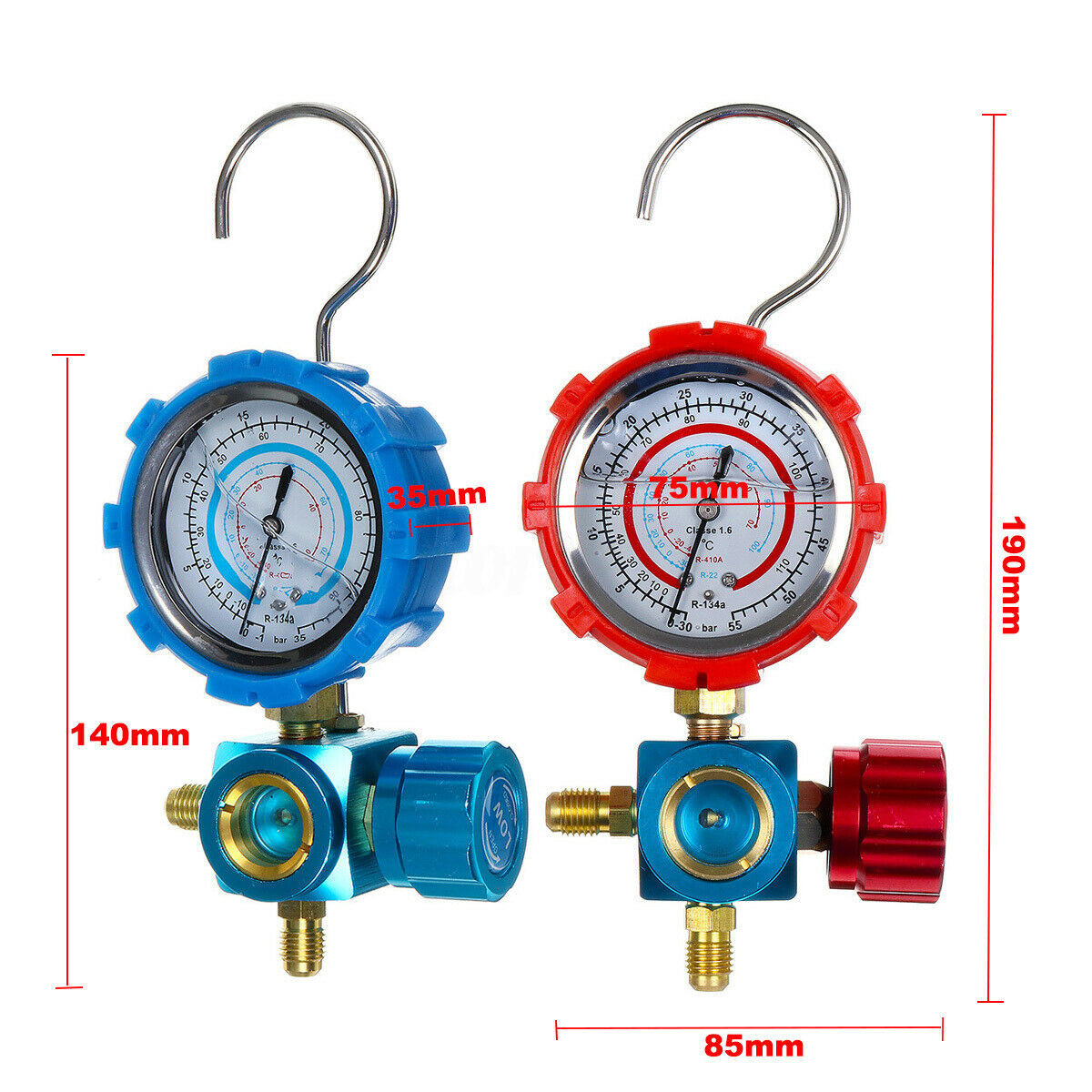 R410a R134a Digital Manifold Gauge Set HVAC A/C Refrigeration Charging