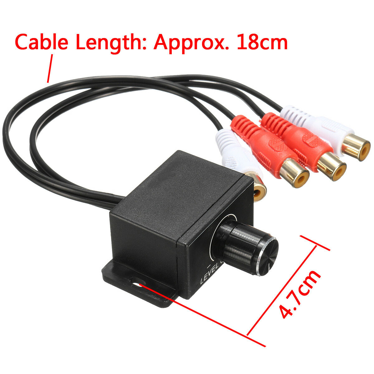 Cinch Lautstärkeregler Audio Controller RCA Gain Level Verstärker Car Home 4
