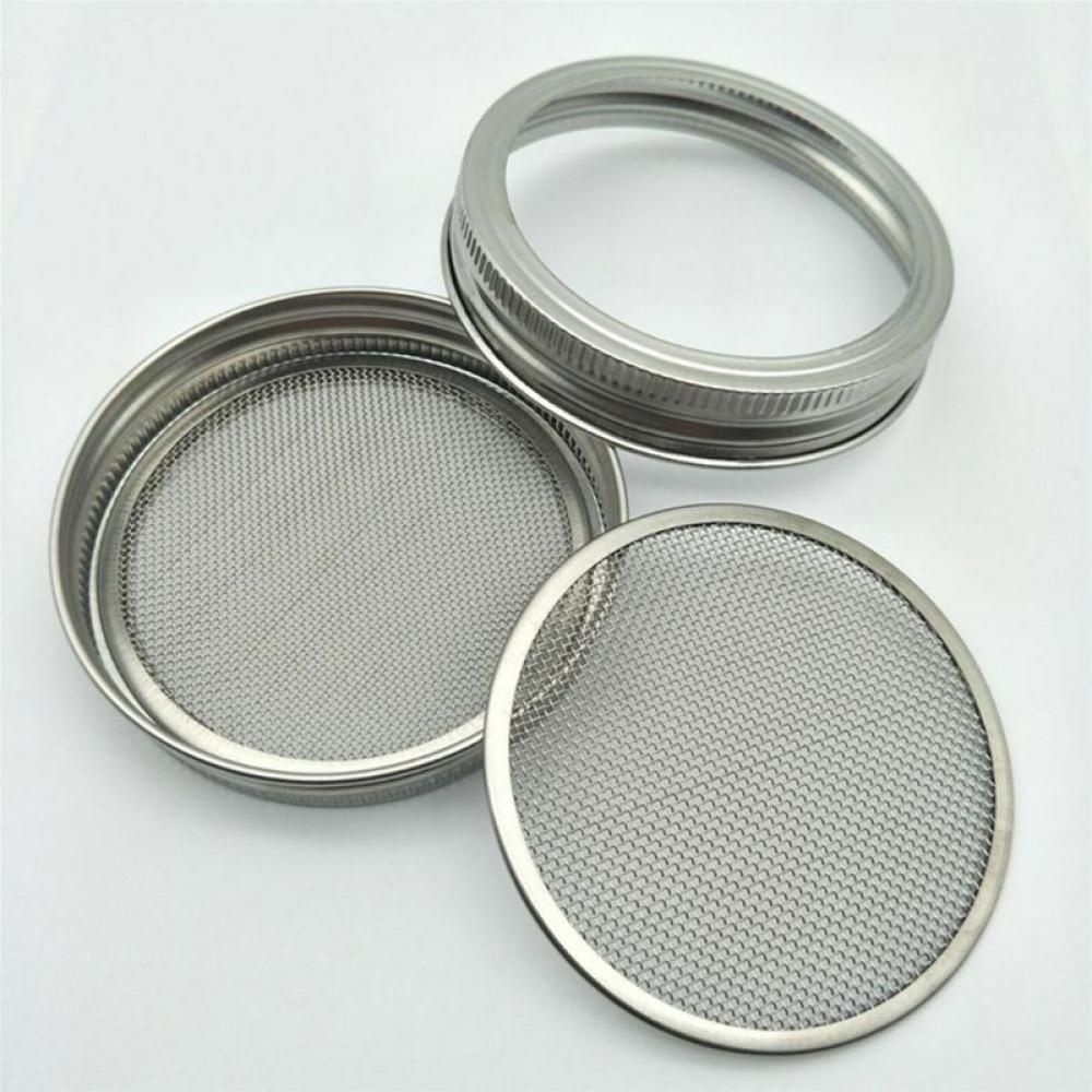 Seed Sprouter Sprouting Mason Jars Stainless Steel Strainer Lids