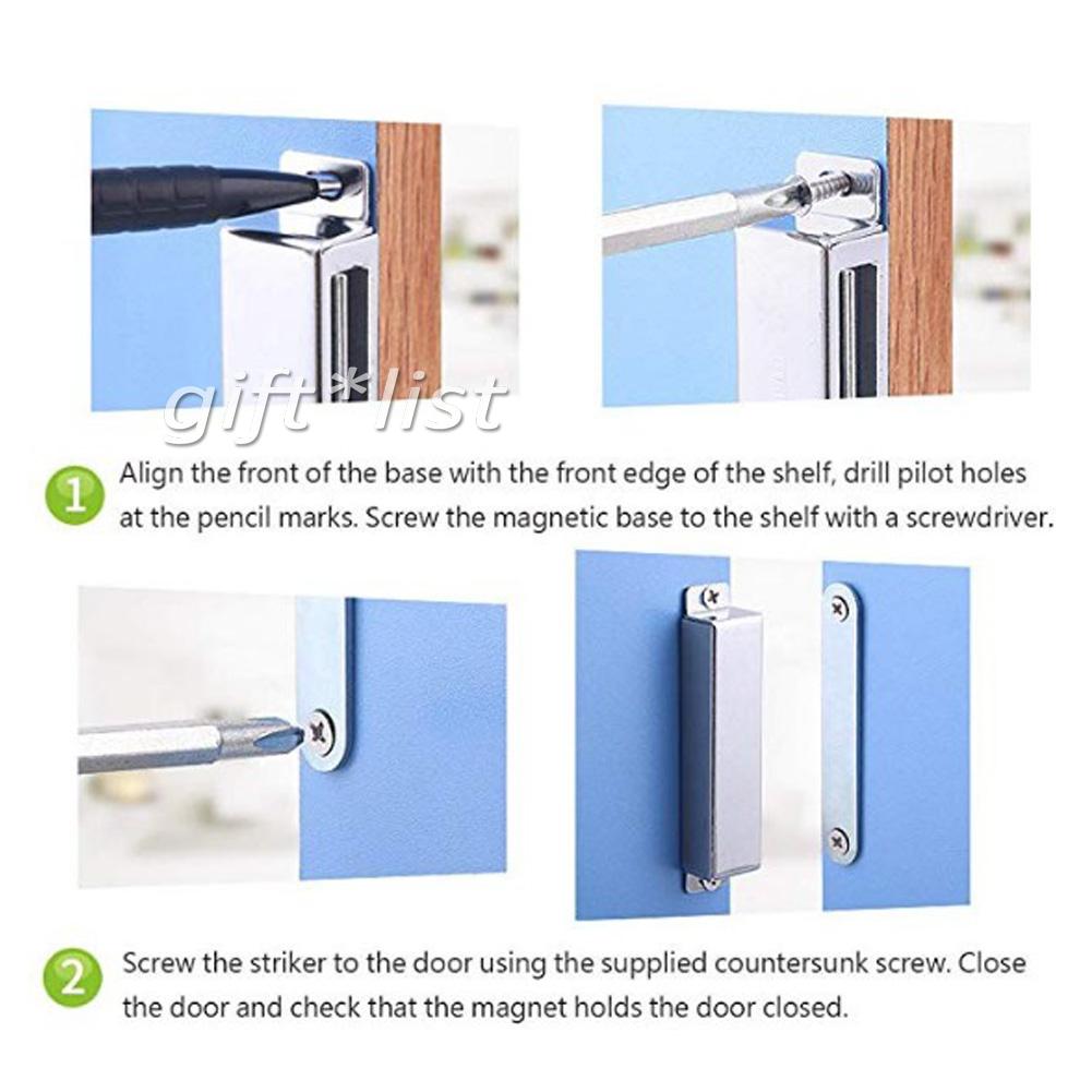 8x Schrank Magnet Magnetschnäpper - Magnetverschluss für Möbel