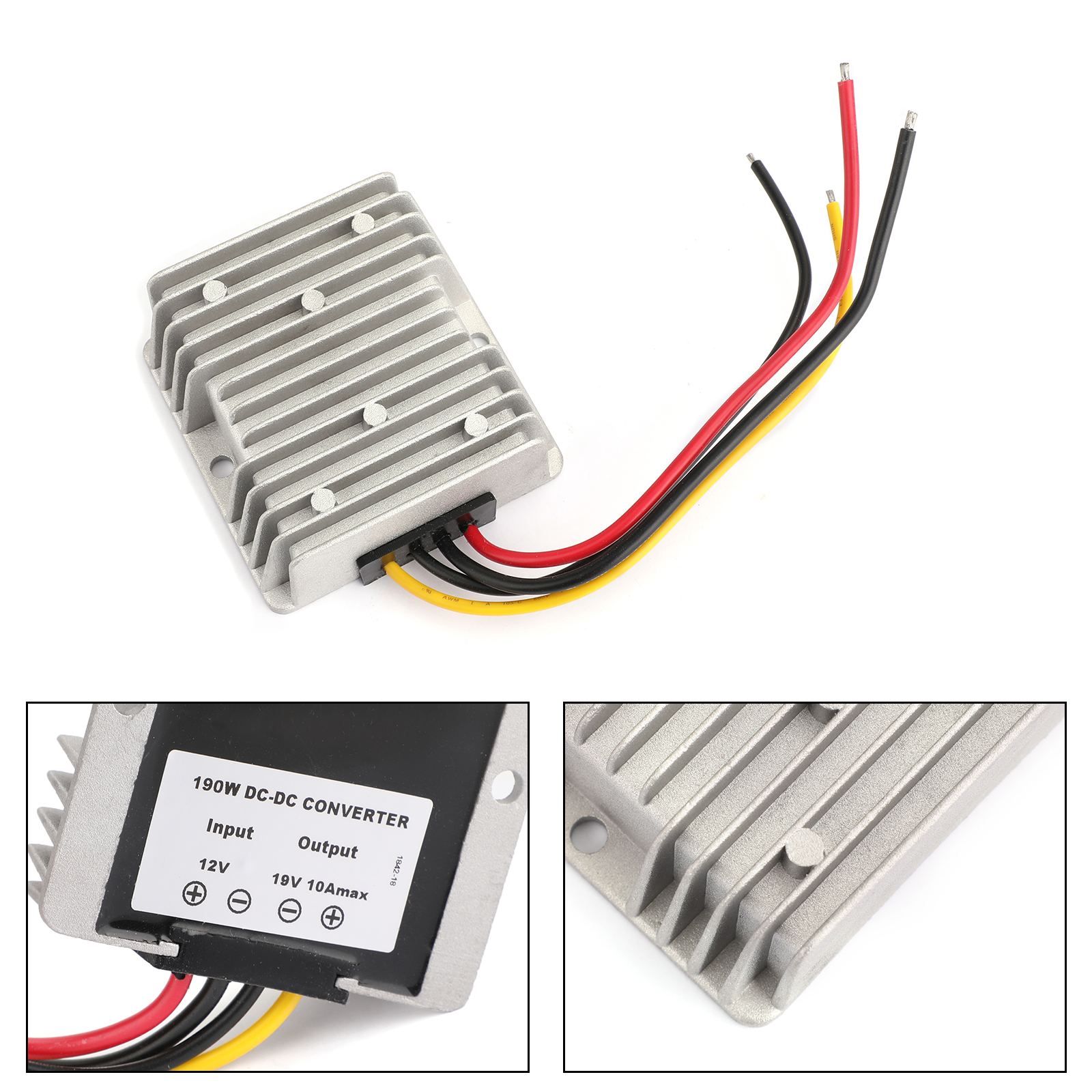 12V to 19V 10A 190W DC-DC Boost Step Up Power Converter Voltage ...