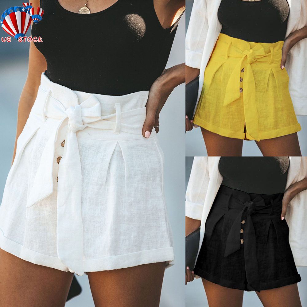 high waisted shorts with belt