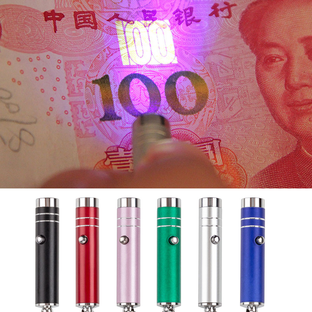 Mini UV Ultra Violet LED Flashlight Blacklight Light