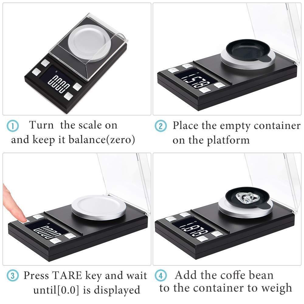 Digital Milligram 50g/0.001g High Precision Mini Electronic Jewelry