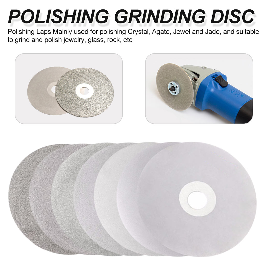100mm 4/" Diamond Coated Cutting Disc Flat Wheel Blade Grinding Glass Stone Tiles
