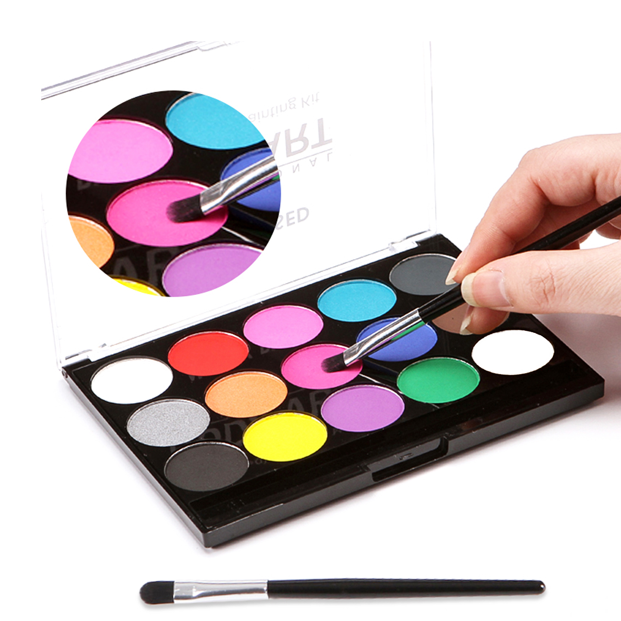 15 Colours Face & Body Paint Professional Palettes Set Pigments Make Up