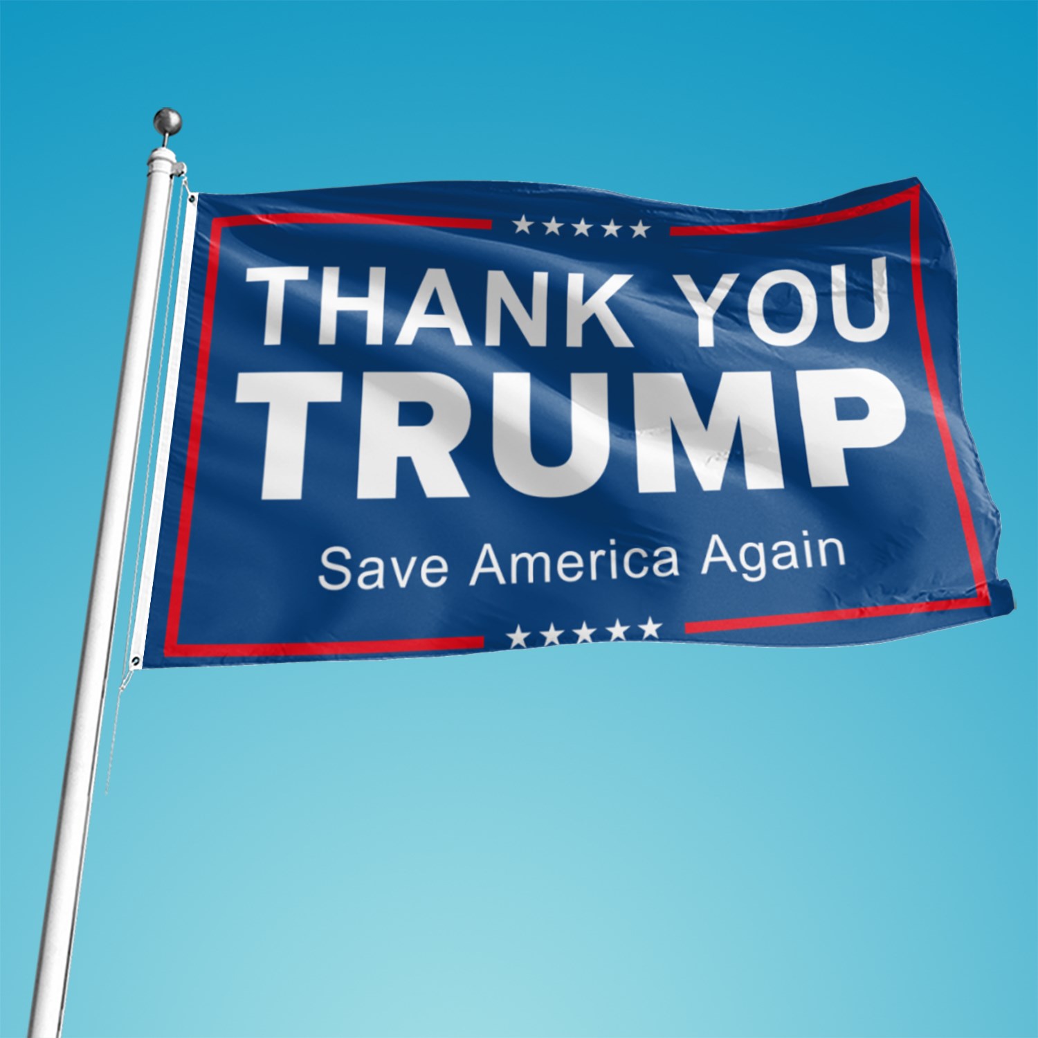 Save America Again Donald Trump 2024 Flag Thank You Trump Usa Sign