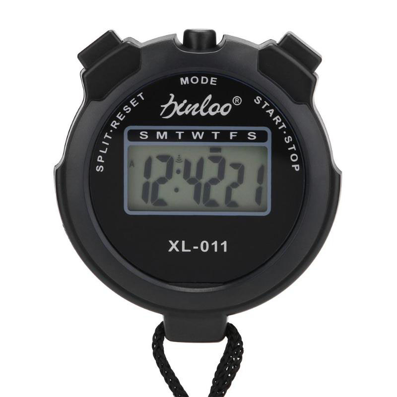 New Portable Digital Handheld Sports Stopwatch Stop Watch Timer Alarm