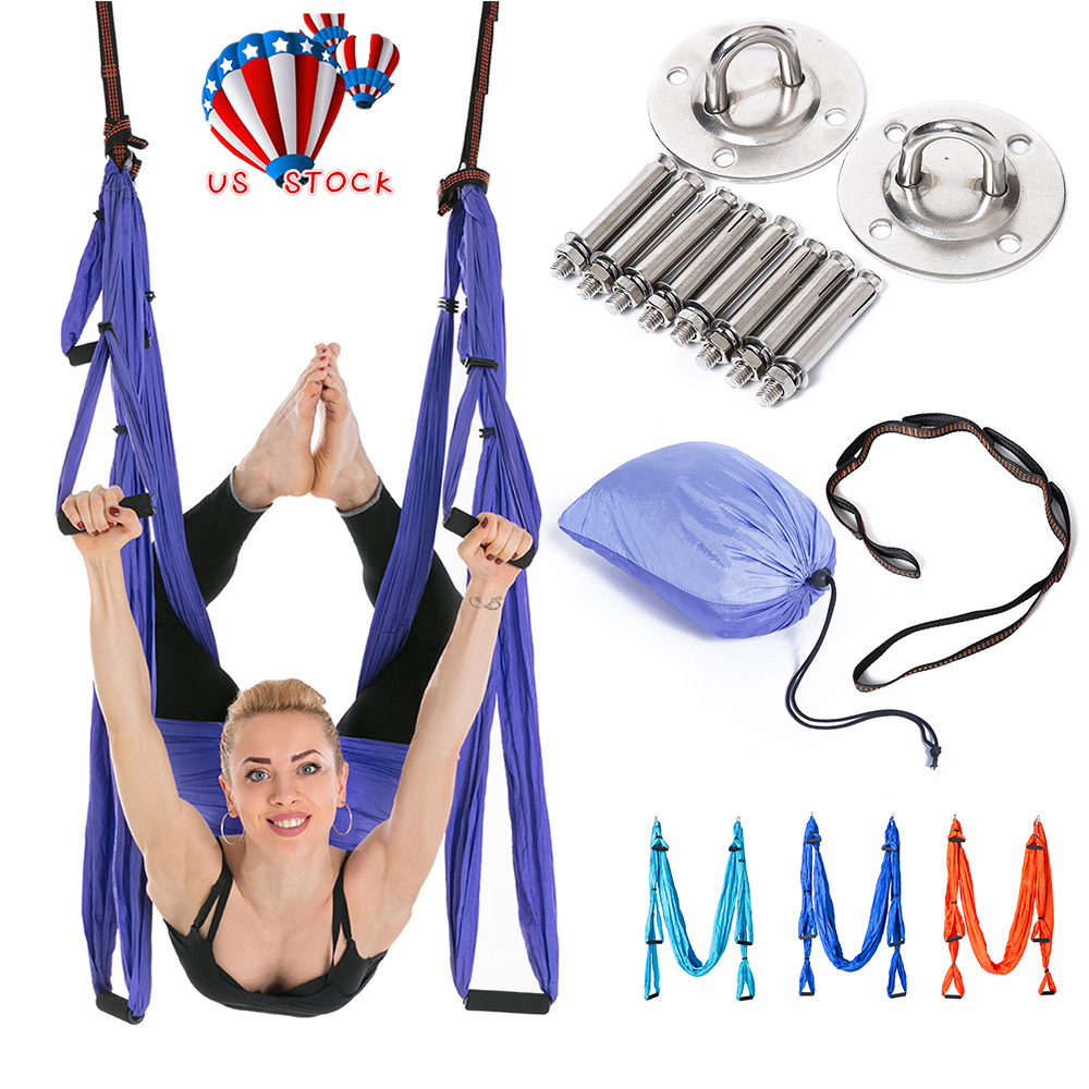 CO-Z Aerial Yoga Swing Sling Strong Hammock Kit Set Trapeze Inversion...