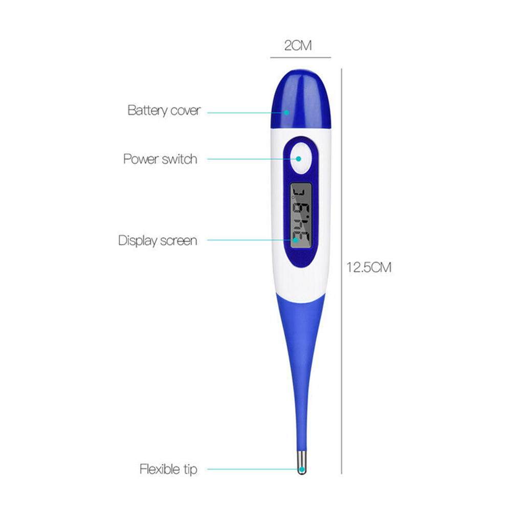 Electronic Digital Lcd Celsius Thermometer Baby Adult Body Ear Mouth 
