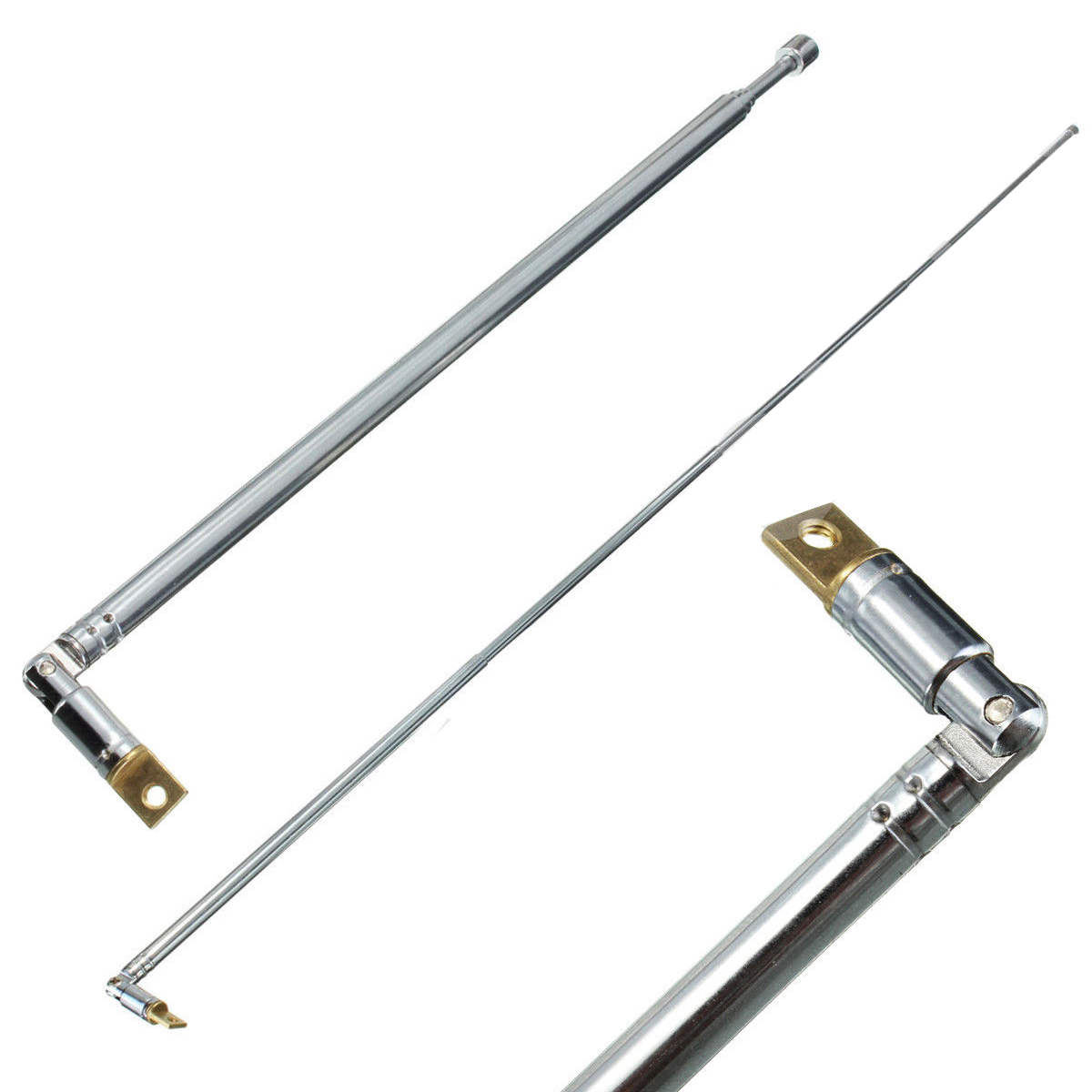 2 Stück Teleskop-Antennen 630mm Für Radio - AM/FM Ersatz, 4-teilig, Full-Channel