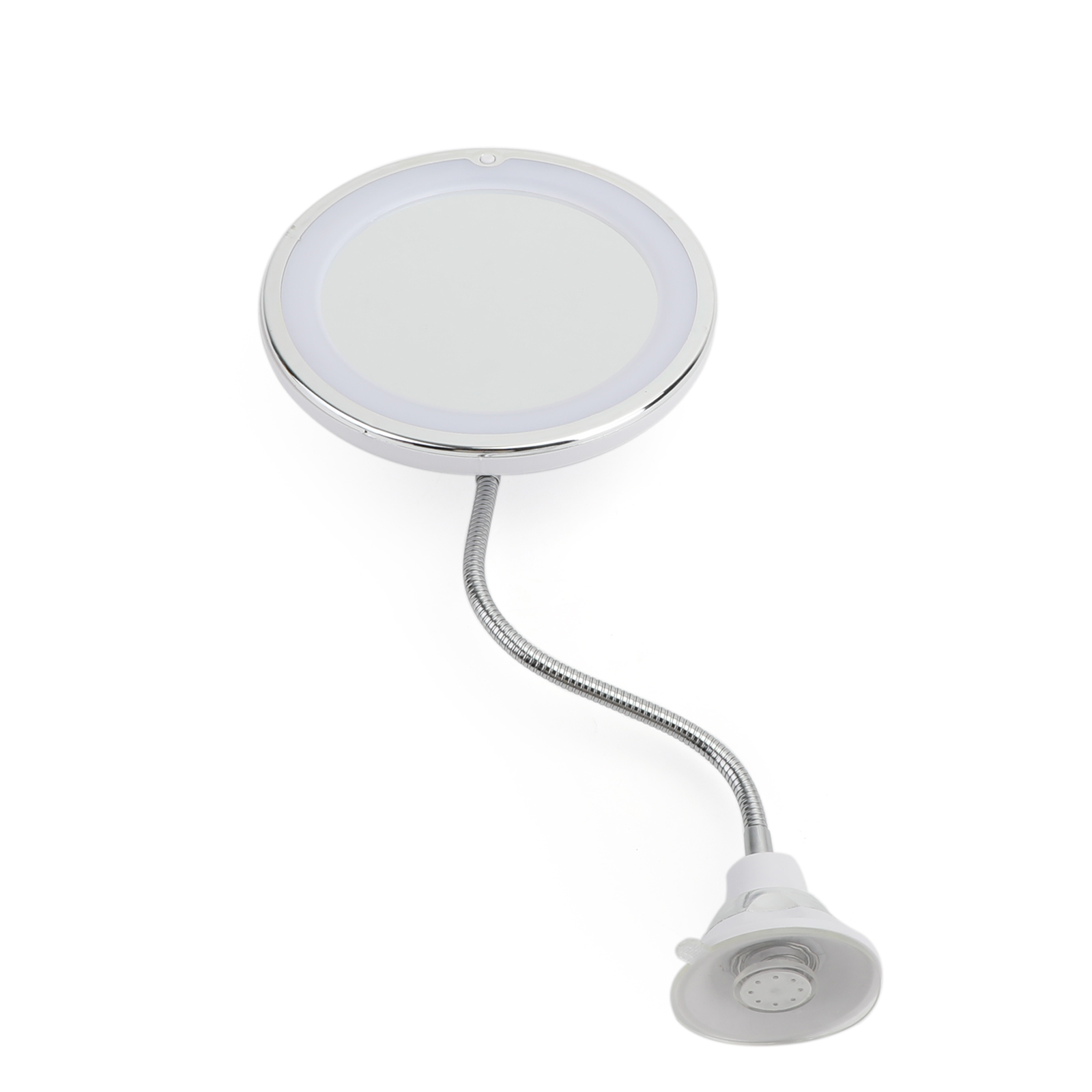 10X Flexible Gooseneck Makeup Mirror with LED Light Bathroom Suction