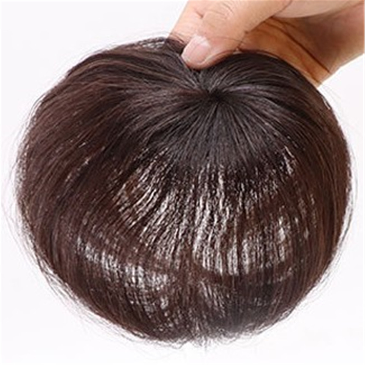 100 Real Human Hair Toupee Clip In Topper Natural Hairpiece Short Piece Women Ebay 
