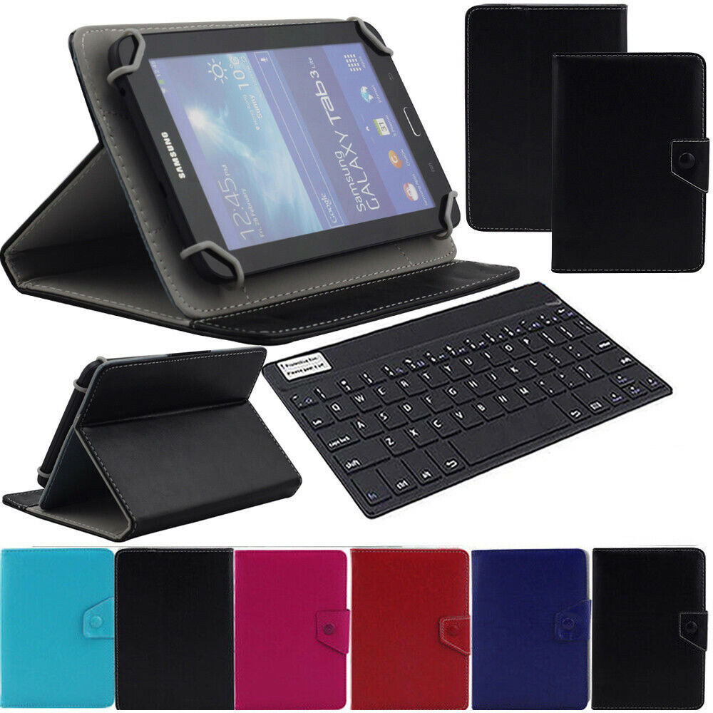 For AT&T ZTE Trek 2 8" HD K88 Tablet Keyboard Folio PU Leather Stand