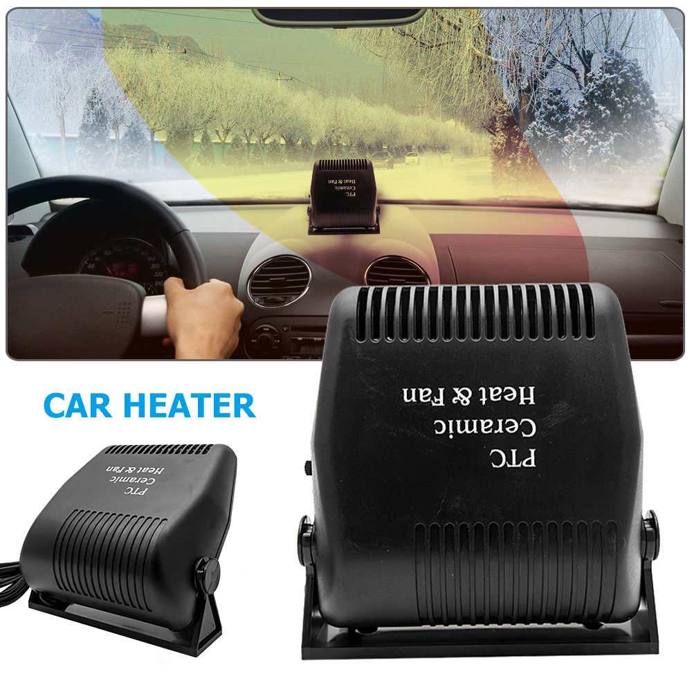 Plugin Ceramic Car Heater 12v Dc (Cigarette Lighter Socket) Defrost