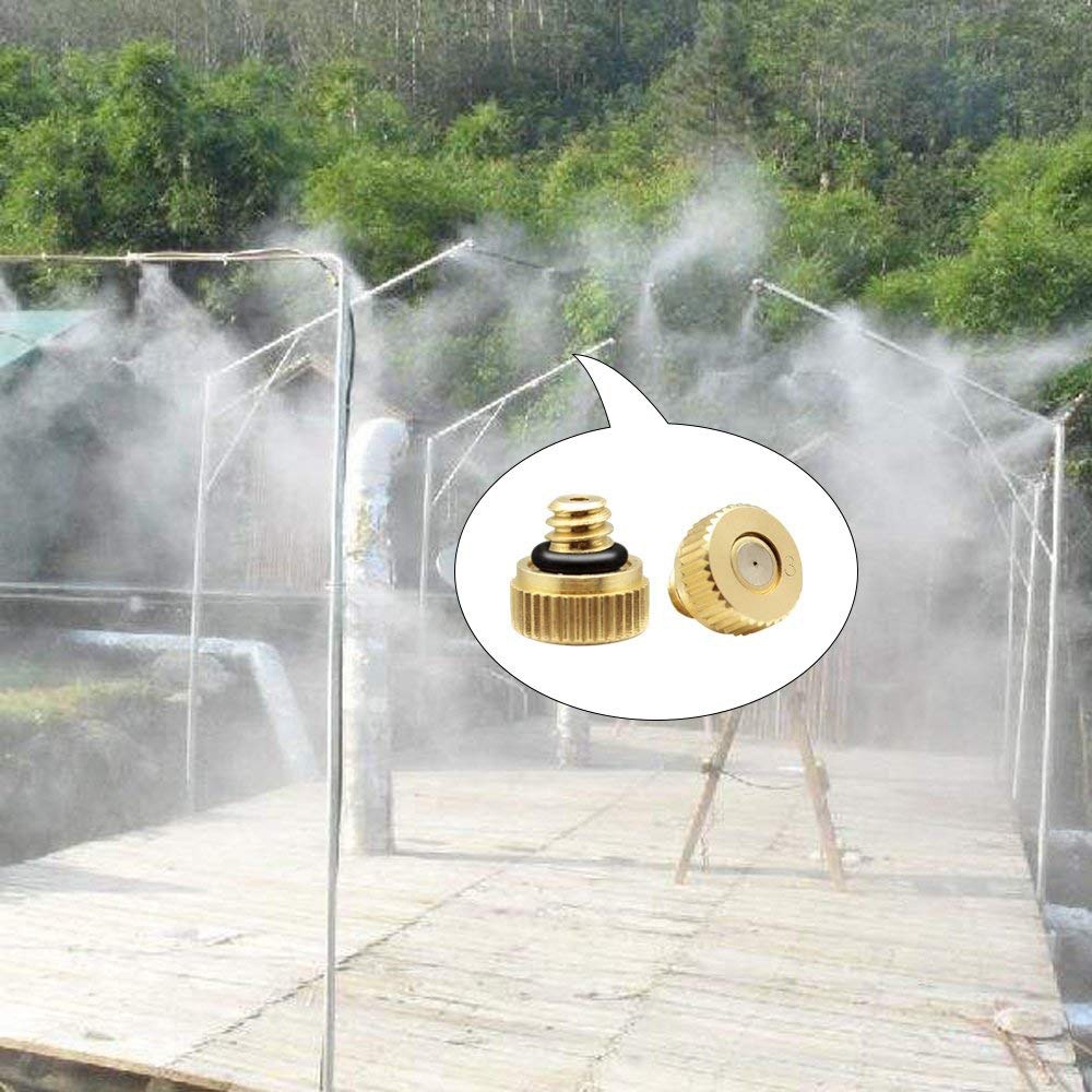 Brass Misting Nozzles Set For Outdoor Cooling Water Mist Fog Spray System Kit Au Ebay 1366