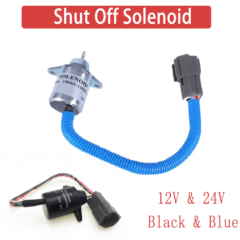 Fuel Shutdown Diesel Shut Off Stop Solenoid For Yanmar Engine Parts New ...