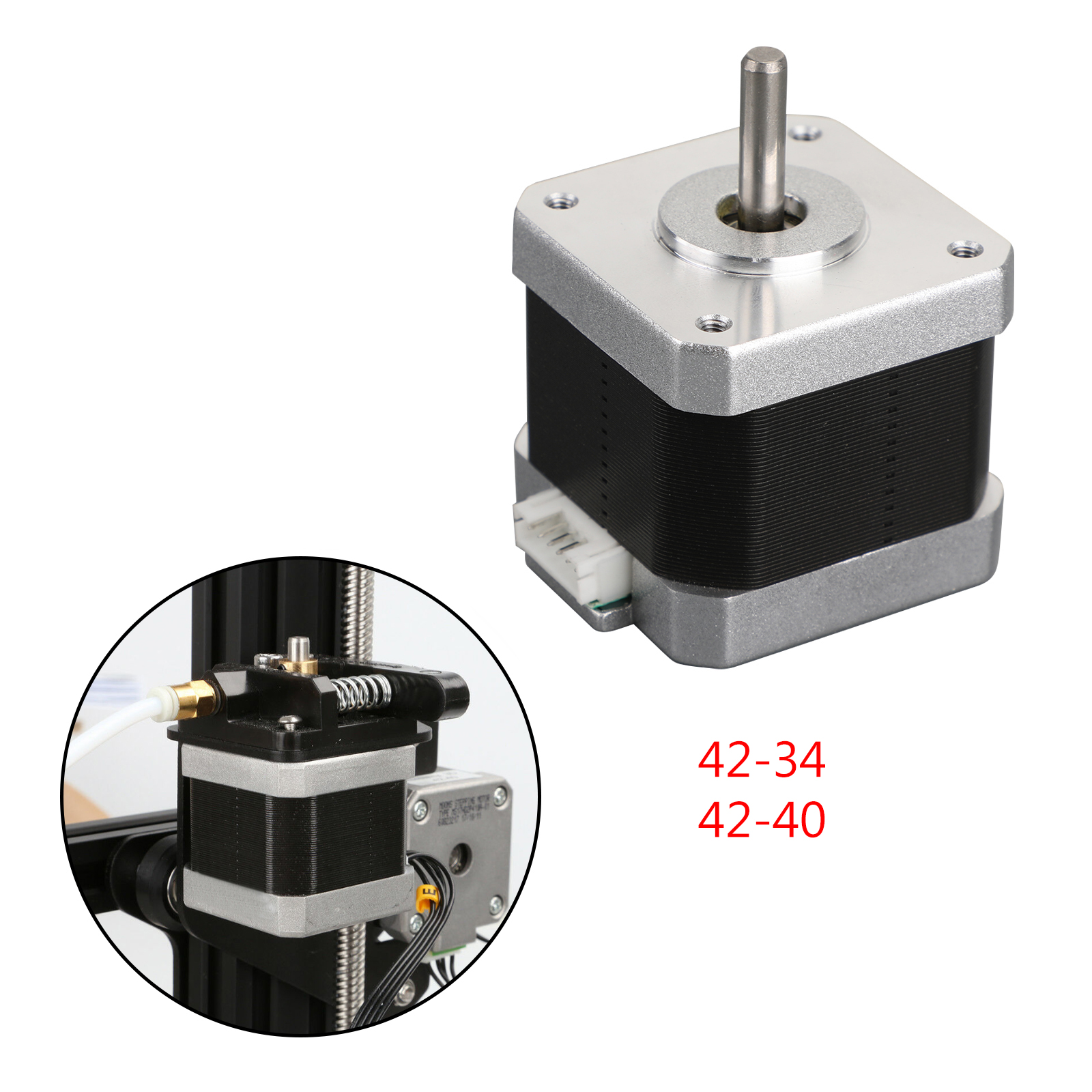 3d Printer 42 40 42 34 X Y Z E Stepper Motor For 3d Creality Ender 3 Pro Cr 10au Ebay