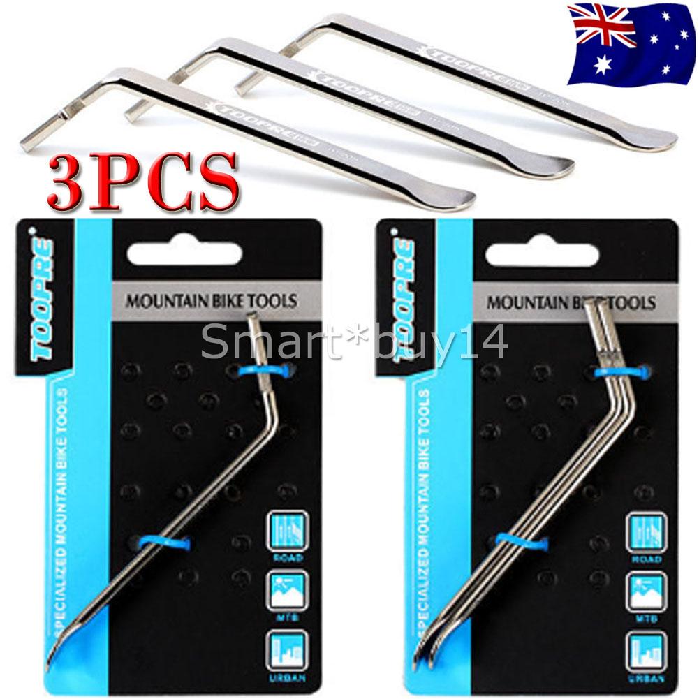 3X Bike Bicycle Metal Alloy Curved Steel Tyre Tire Lever Remove Repair Tool USA