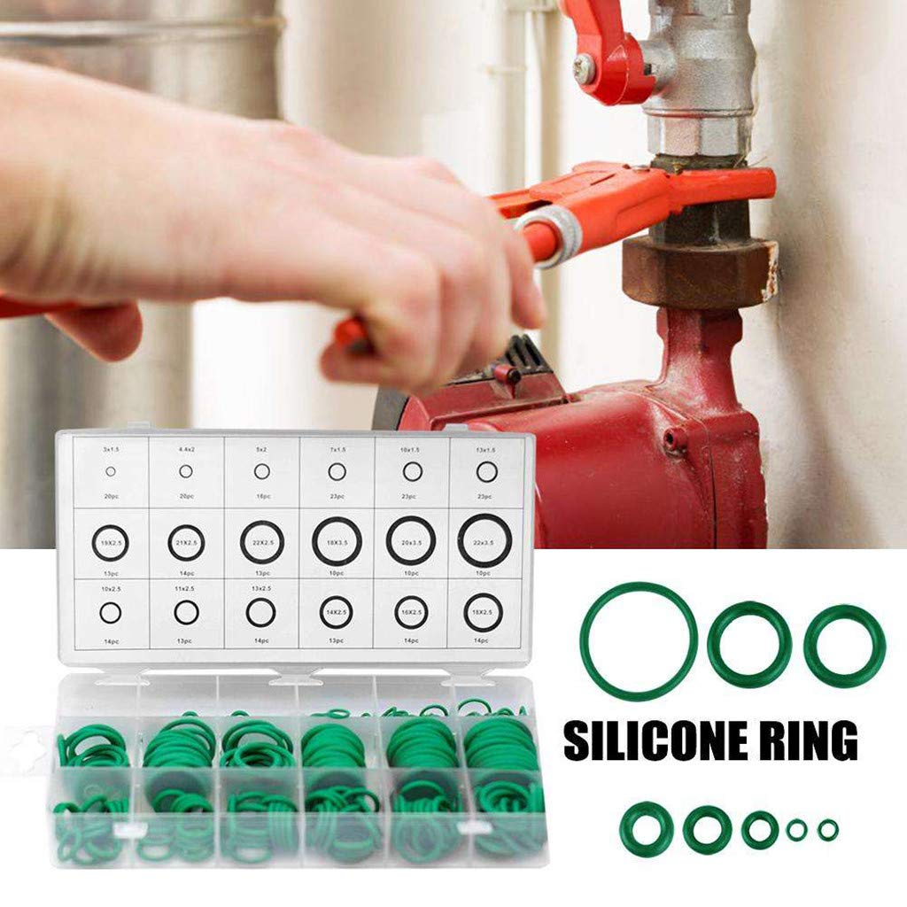 O-Ring 279Pcs//Kit 18 Sizes Rubber O-Ring Assortment Set Hydraulic Plumbing Gaskets Seal Kit