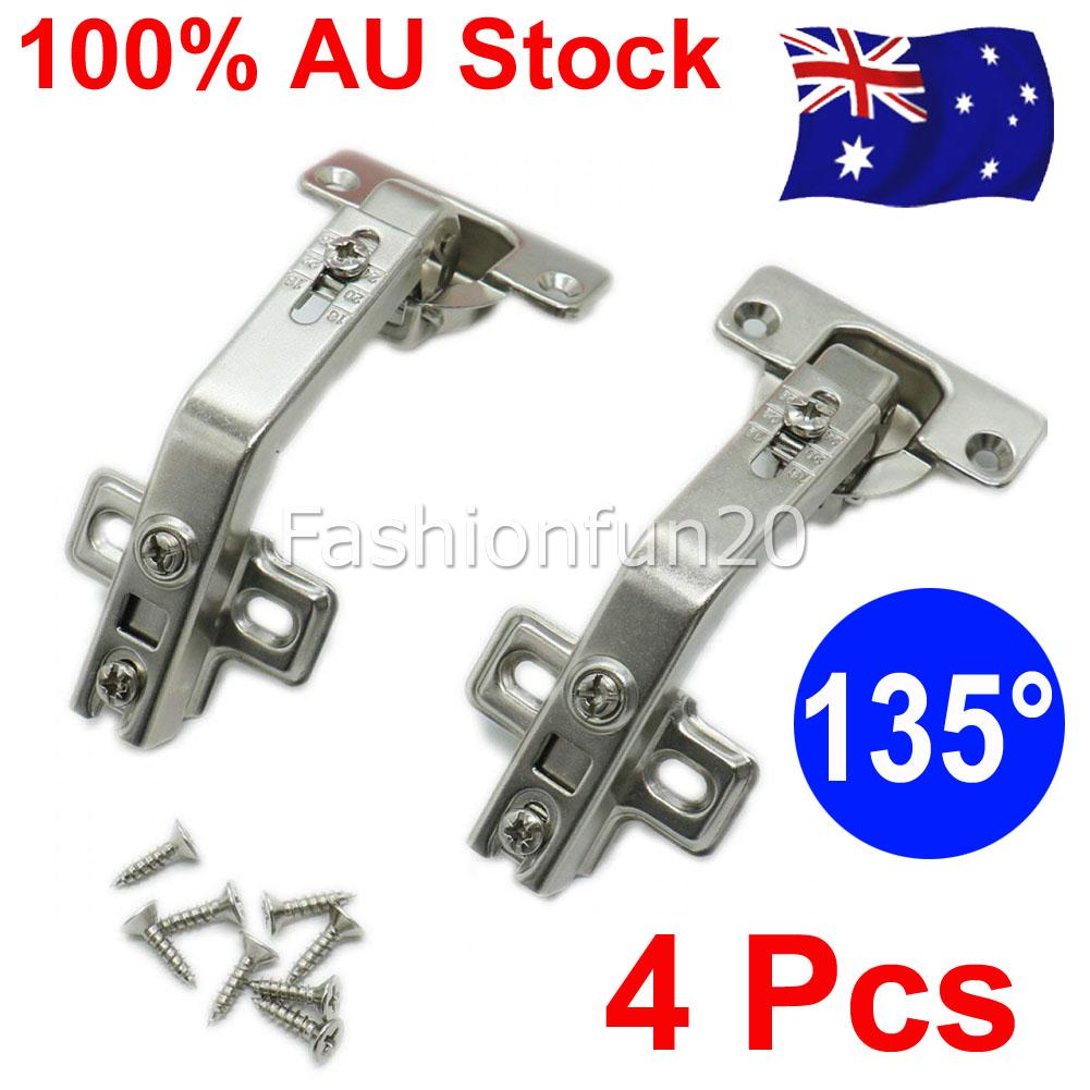 4 piece Kitchen Cabinet Cupboard Wardrobe 135°Concealed Corner Door