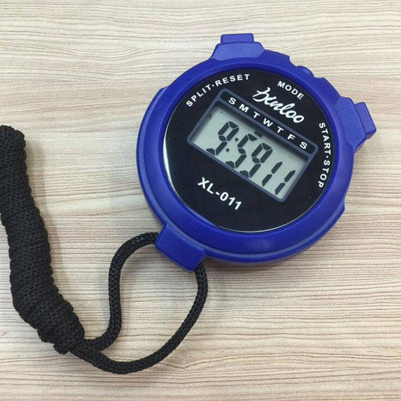 New Portable Digital Handheld Sports Stopwatch Stop Watch Timer Alarm