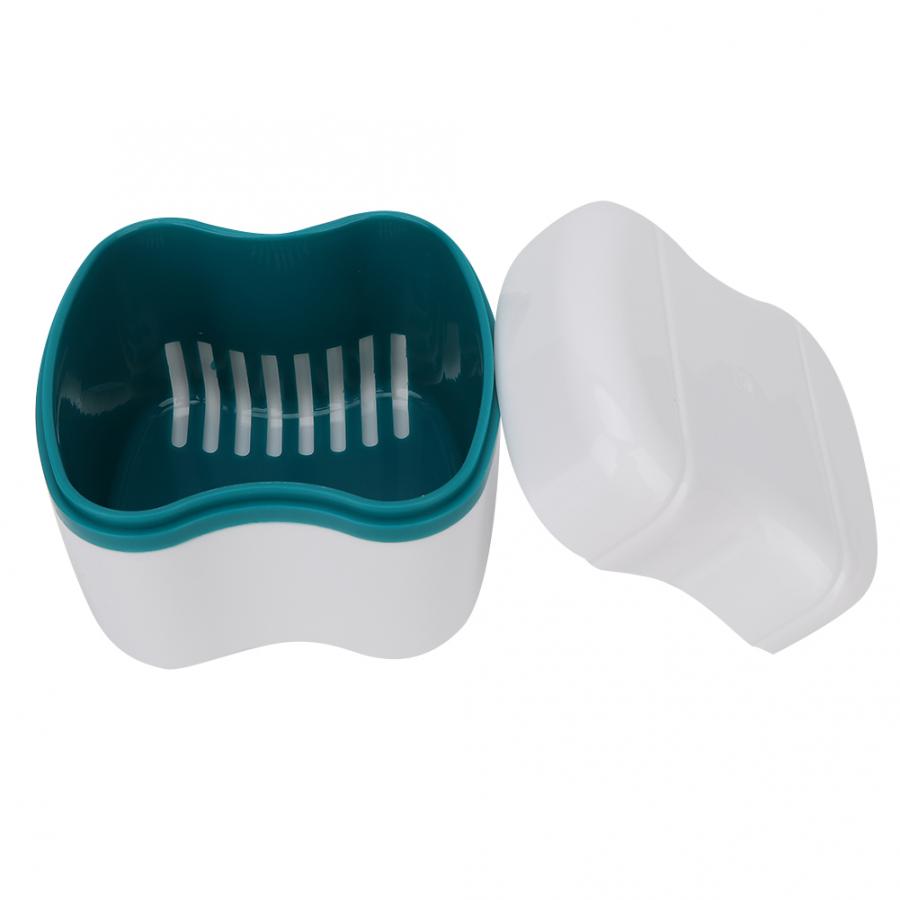 Denture Box Container Dental Tooth Storage Bath Case False Teeth ...