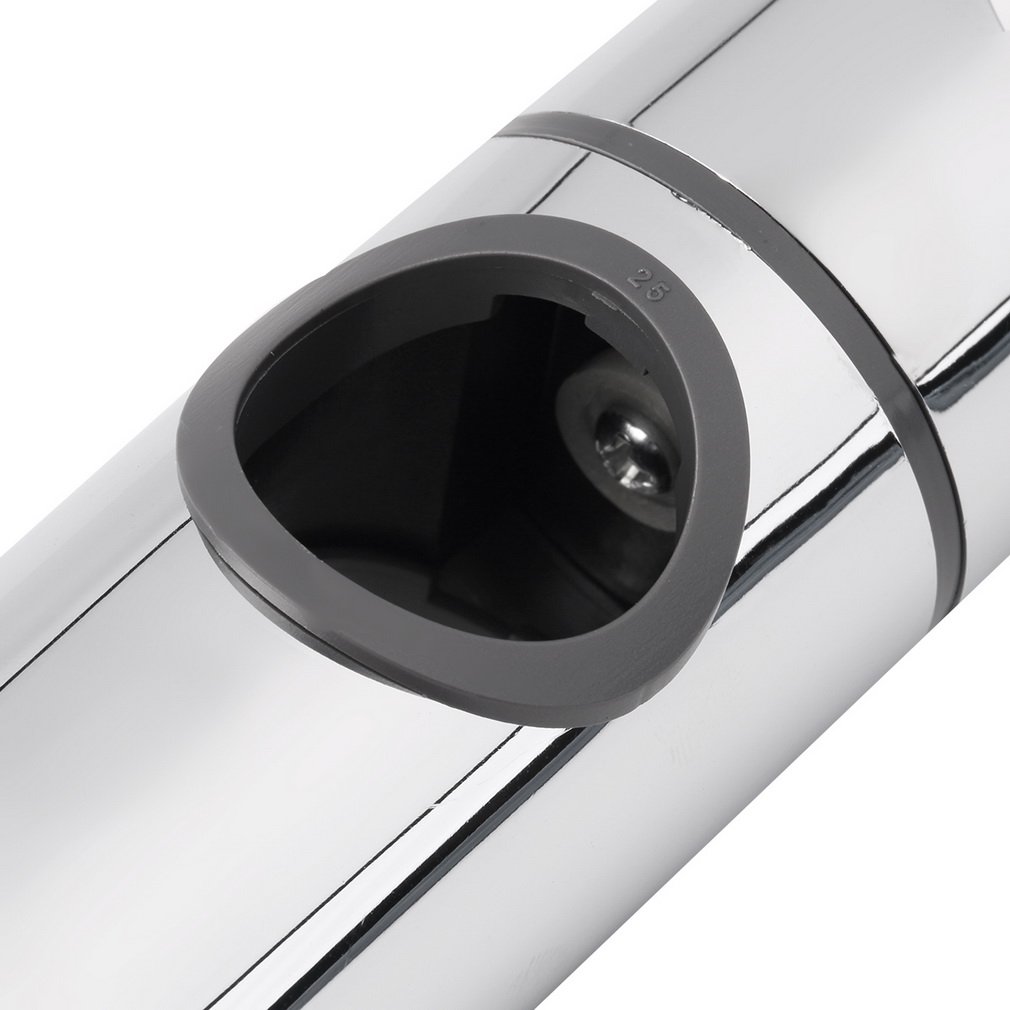 25mm Adjustable Chrome Bathroom Shower Head Holder Riser Rail Bracket Slider UK eBay