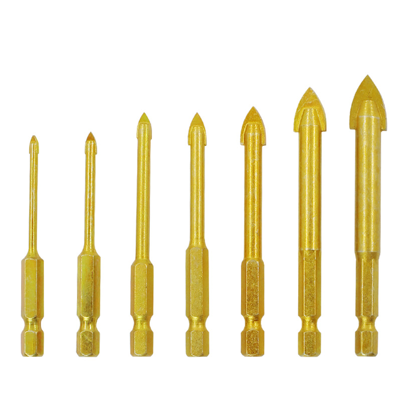 Neu 5//10Stk Wolframcarbid beschichtet Glasbohrer Hartmetallbohrer 3-12mm