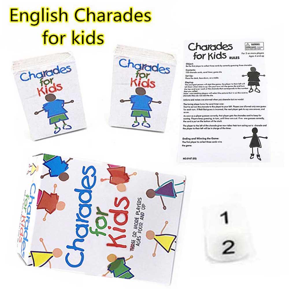 Paul Lamond Charades For Kids Childrens Family Board Picture Game HOT!