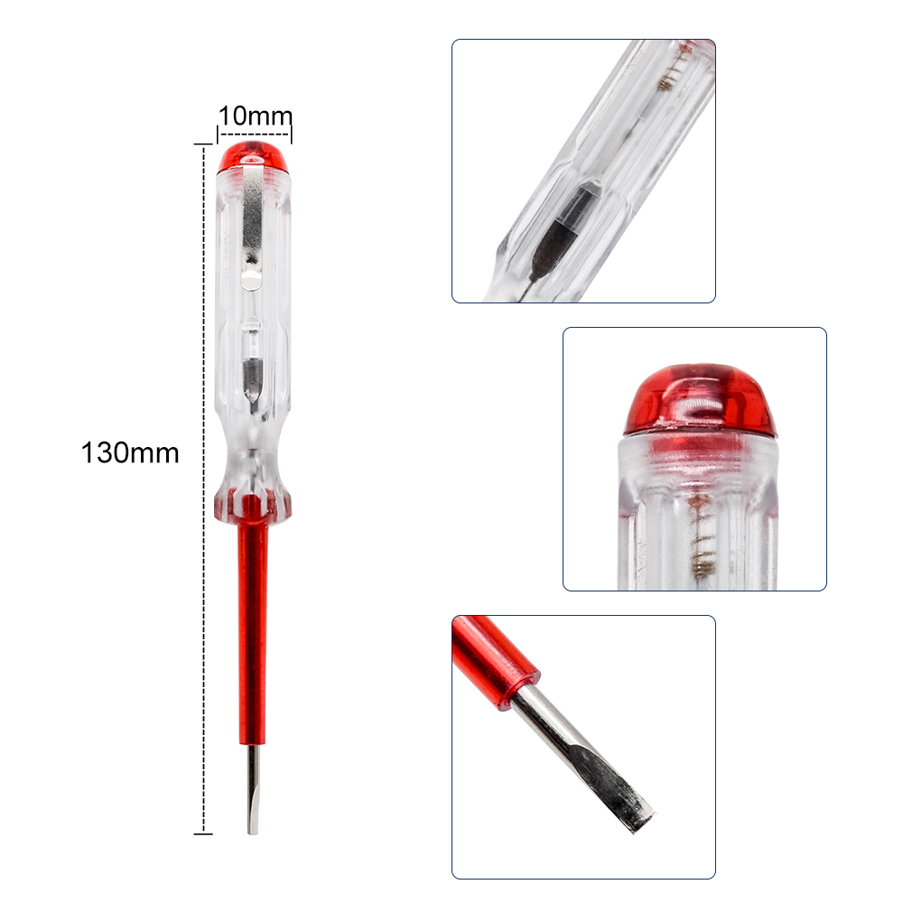 10x Mains Circuit Tester Screw Driver Voltage Pen Electrical Test
