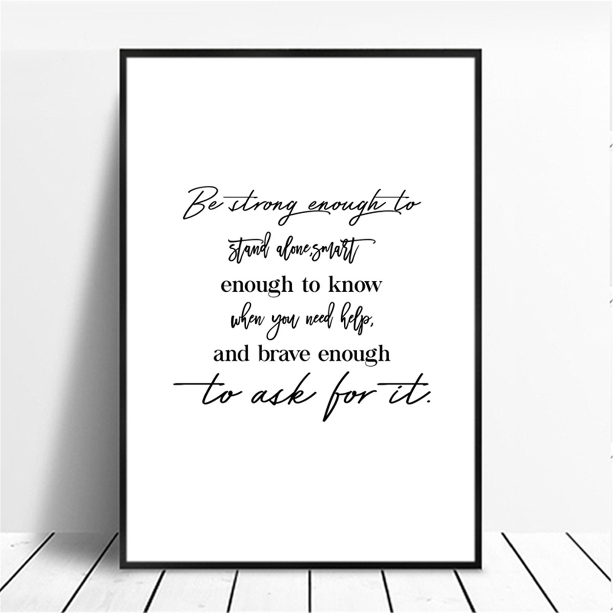 Minimalist Inspirational English Sentence Canvas Art Poster Picture