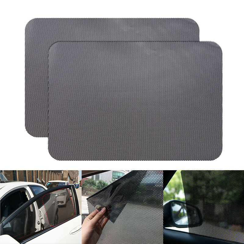 4x Car Side Window Mesh Film Windshield Net Sun Shade Sticker UV Sun ...