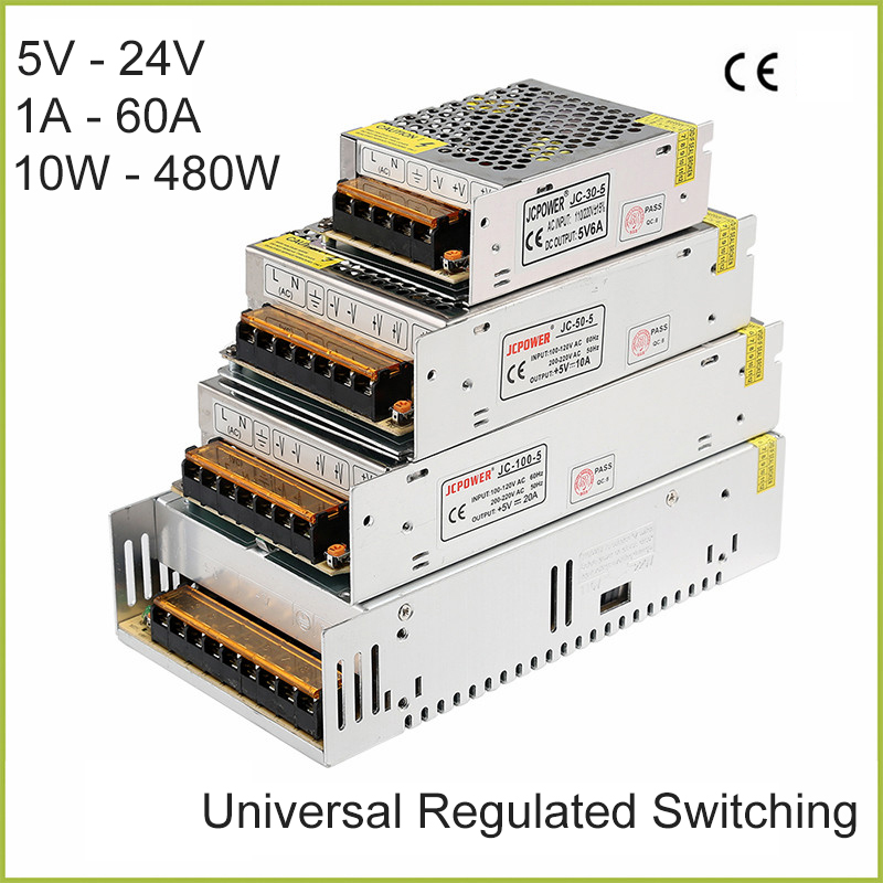 Universal SMPS 12V 360W 30A Switching Power Supply Driver for LED Strip US VIP