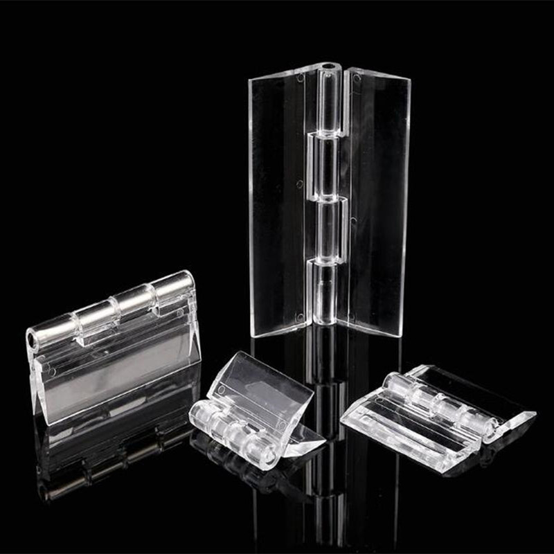 10Pcs Durable Transparent Plastic Folding Hinges Durable Clear Acrylic