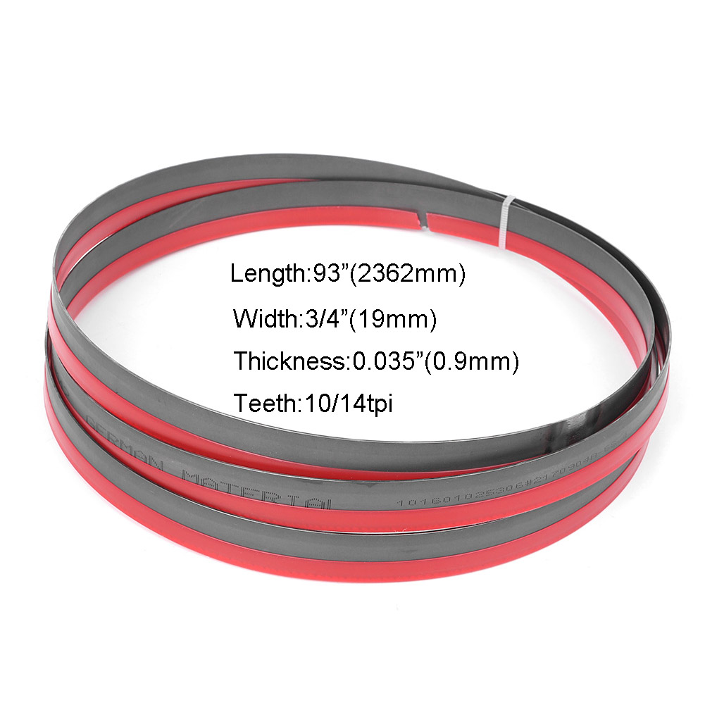 93" x 3/4" x 10/14tpi M42 Bi-metal Band Saw Blades Cutting Metal