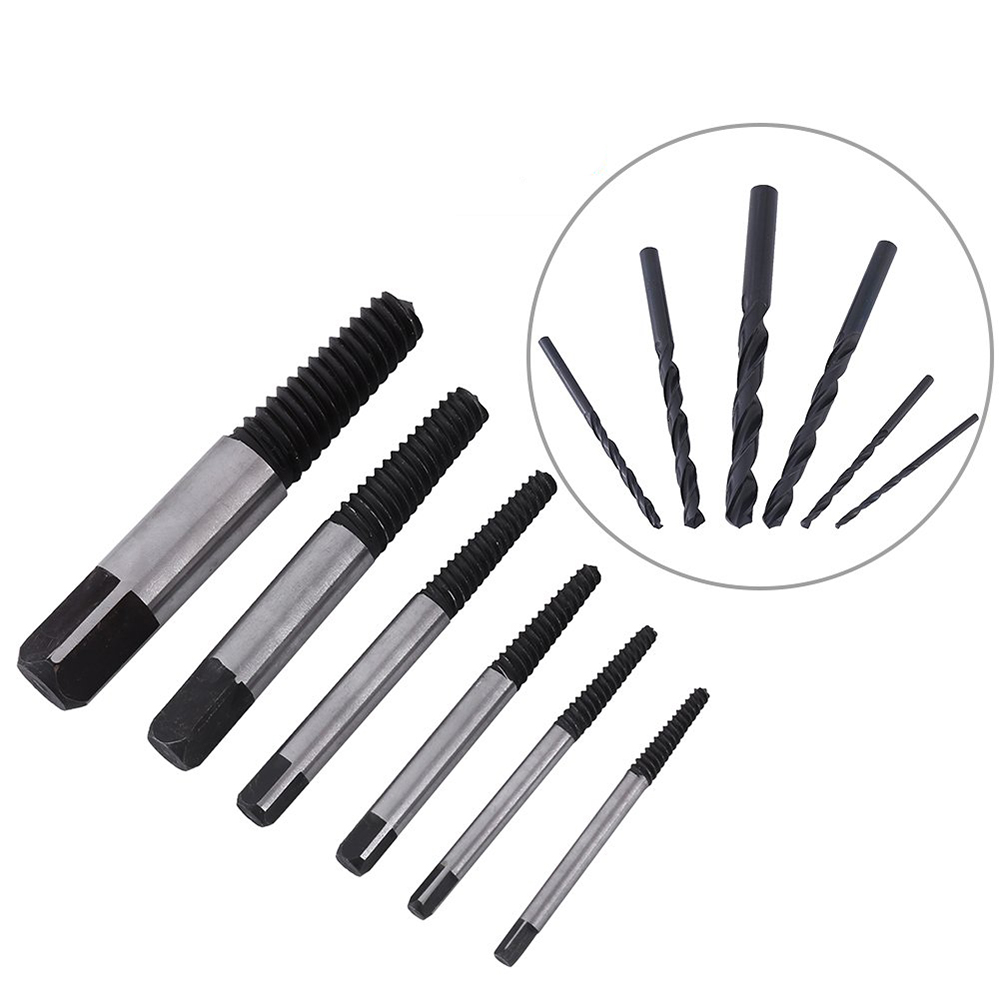 5x Cassé Boulon endommagé extracteur de vis Extracteur de Forets Guide Set étui