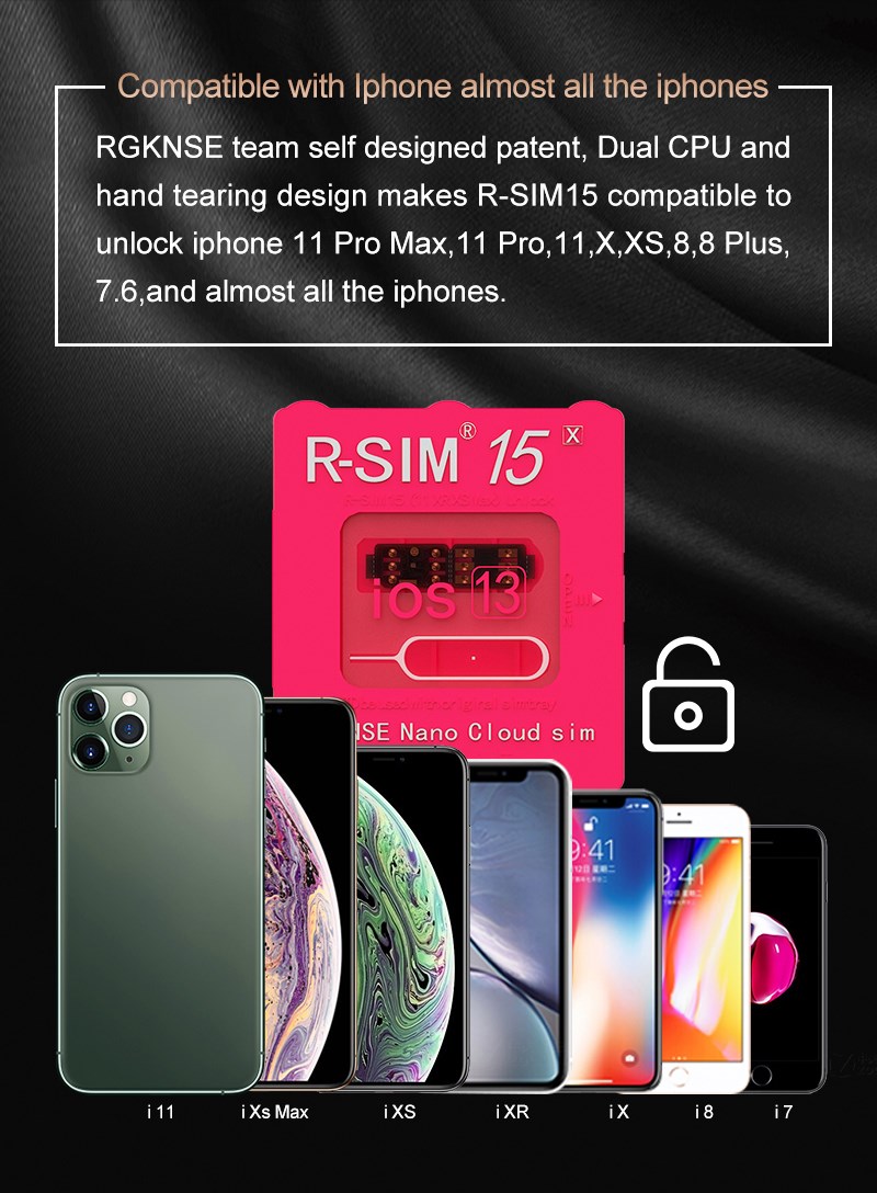 R Sim15 Tarjeta Nano Desbloqueo Rsim Aptos Para Iphone 11 Pro Xs Max Xr 8 Ios 13 Ee Uu Ebay