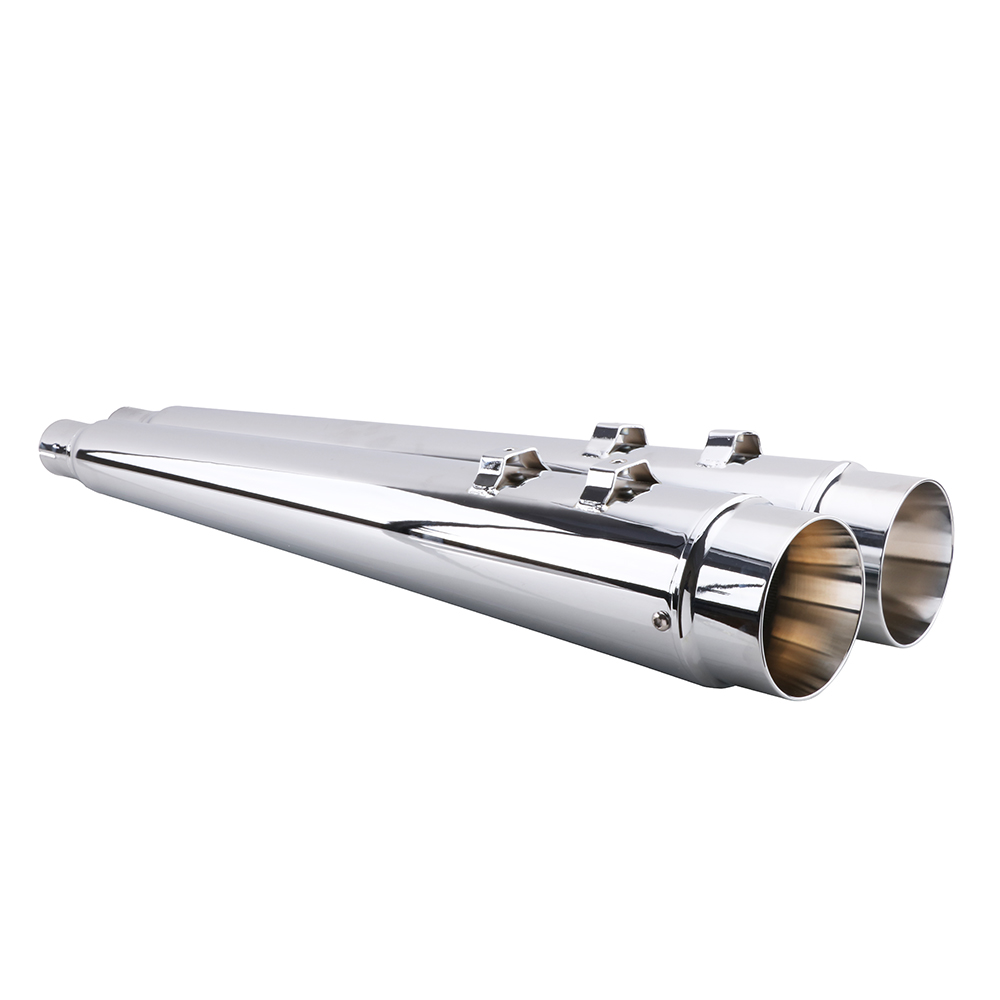 New Chrome SlipOn Mufflers Exhaust Pipe For 19952016 Bagger Models