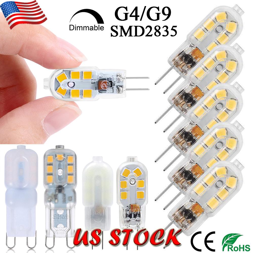 3W G4 LED Bulb G4 Base Warm White 2700K Lightbulb DC 12V,Equivalent to 30W Halogen Bulb Replacement,for Under Counter Lighting,Ceiling Lighting,Not-Dimmable,SMD2835 10 Pack
