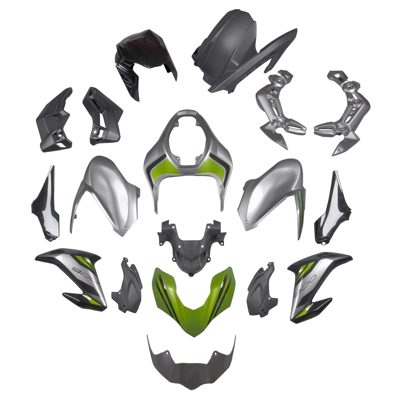 適用於 Kawasaki Z900 2017-2019 全車彩繪車殼001-極限超快感