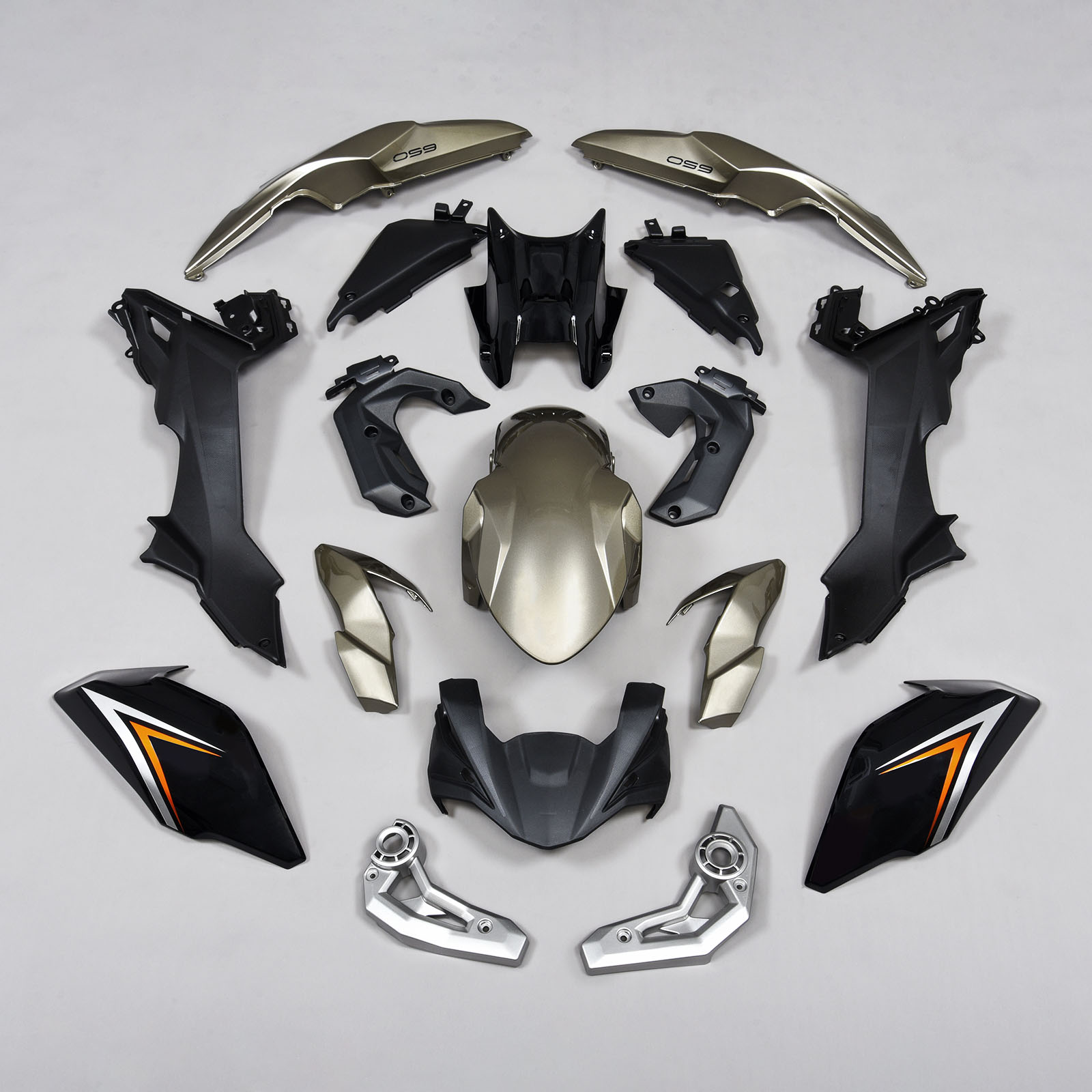 適用於 Kawasaki Z650 2017-2019 全車彩繪車殼001-極限超快感