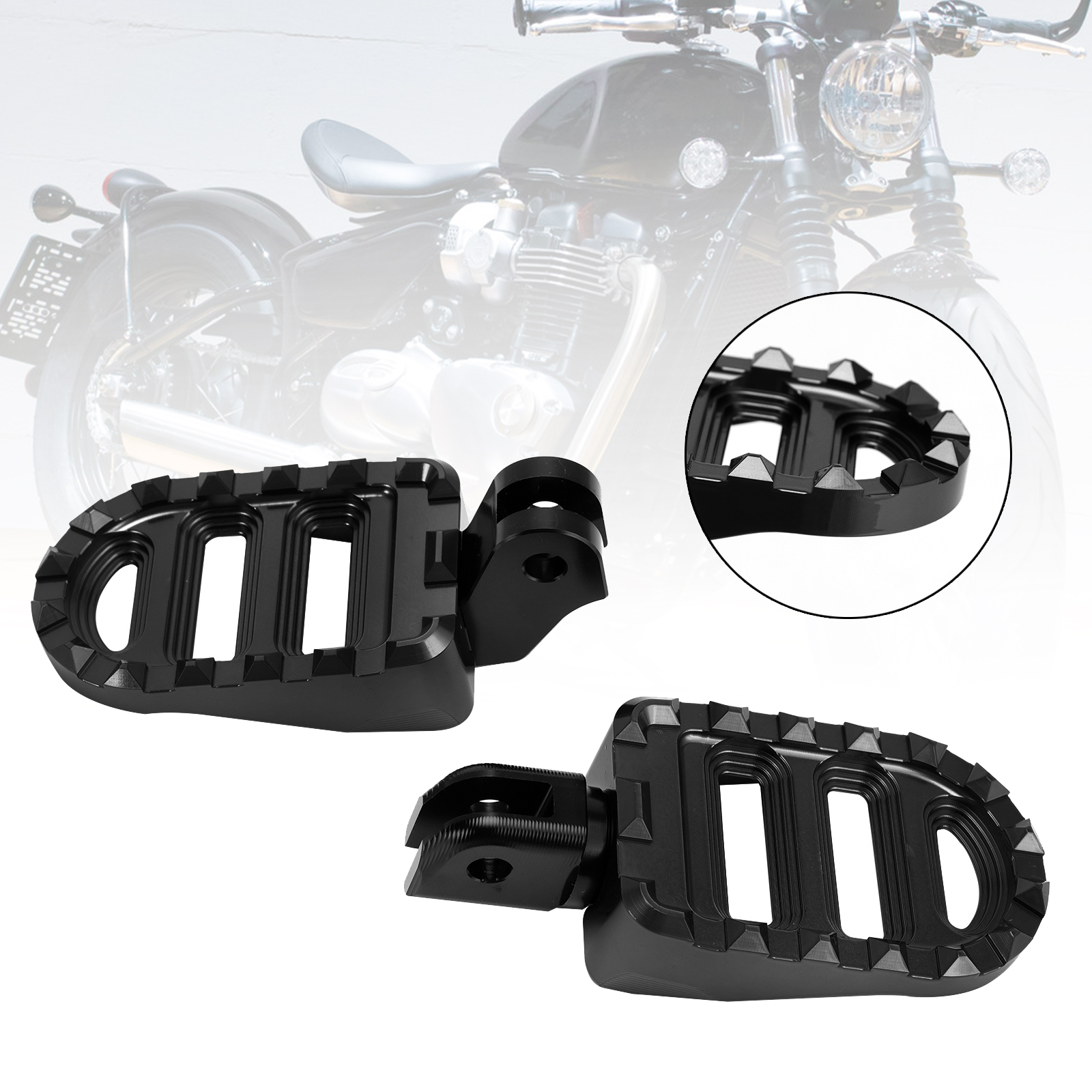 適用於 Triumph Bonneville Bobber 17-23 Rocket 3R 20-23 CNC前腳踏
