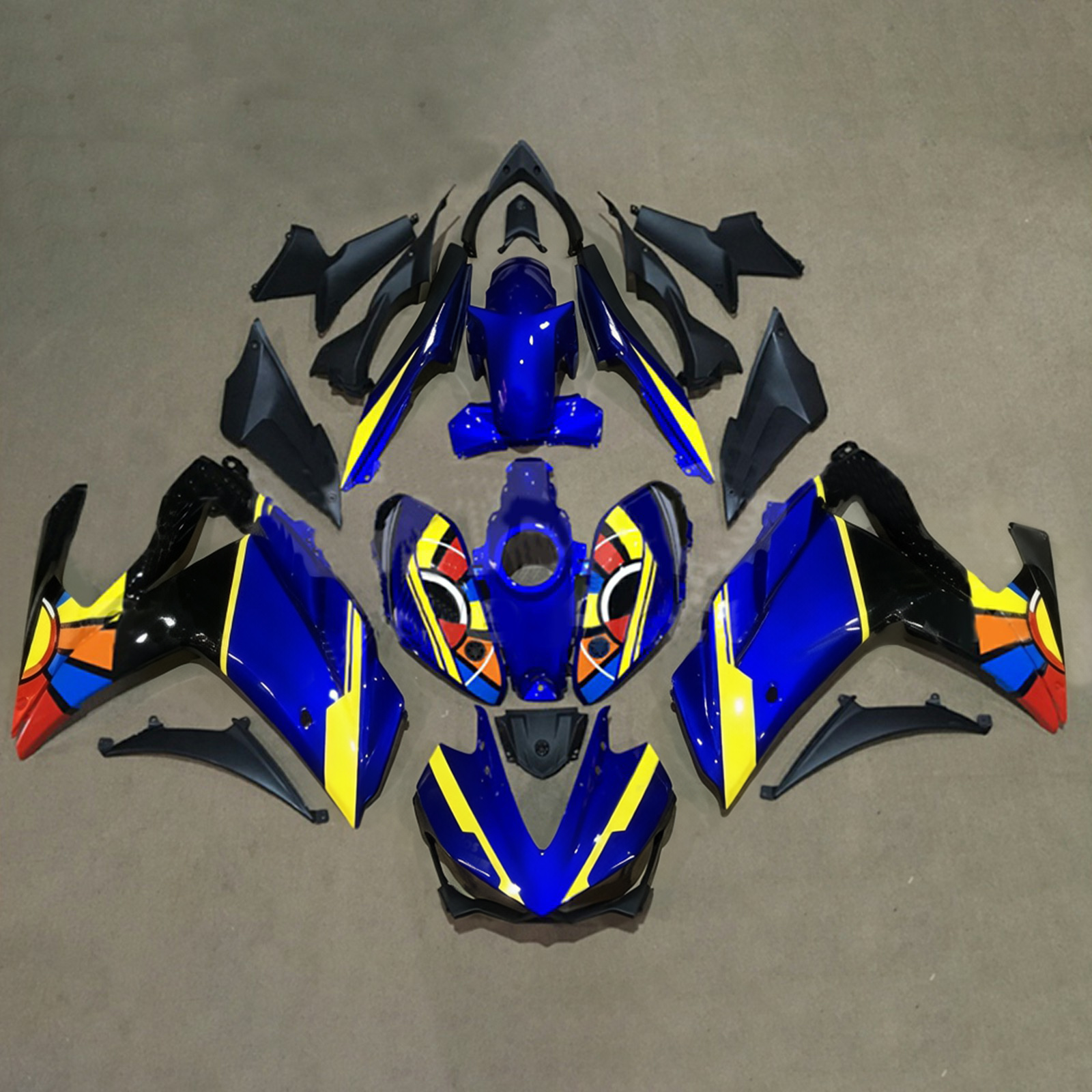 適用於 Yamaha YZF-R3 2014-2018 全車彩繪車殼149-極限超快感