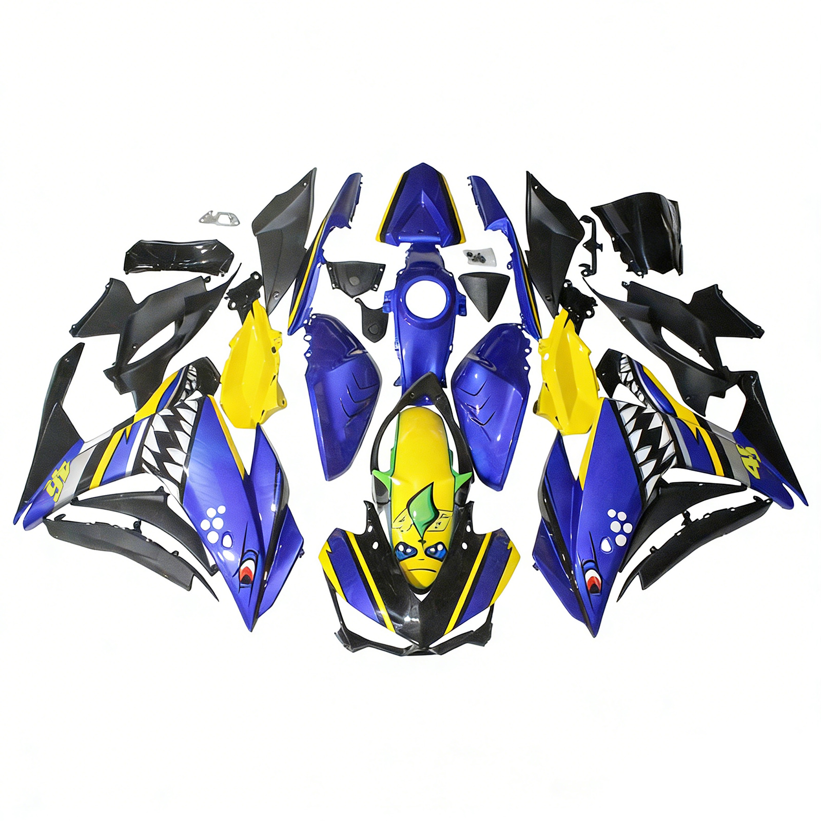 適用於 Yamaha YZF-R3 2014-2018 全車彩繪車殼+單座蓋150-極限超快感