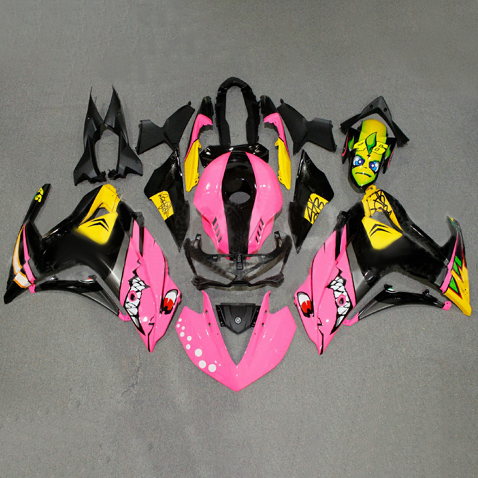 適用於 Yamaha YZF-R3 2014-2018 全車彩繪車殼159-極限超快感