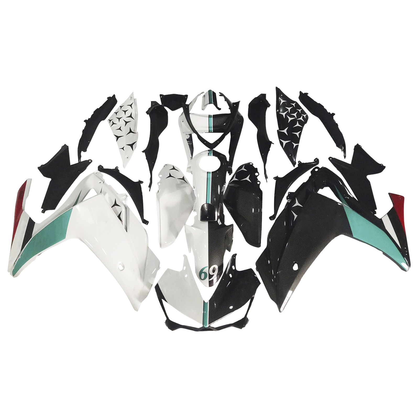 適用於 Yamaha YZF-R3 2014-2018 全車彩繪車殼166-極限超快感